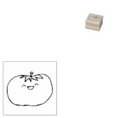 Tomate feliz rubberstempel (Gestempeld)