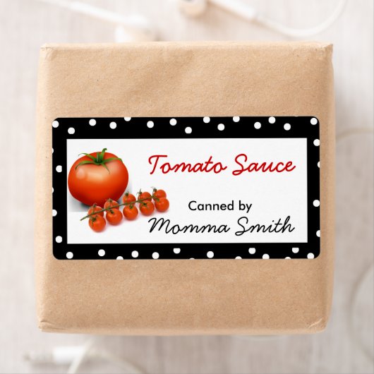 Tomaten Aangepaste inbliketiketten Etiket (Insitu)