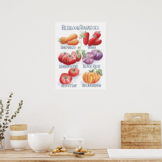 Tomaten Art Print (Keuken)