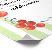 Tomaten Baby Shower Bezig Moeder Poster (Hoek)