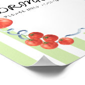 Tomaten Baby Shower Dranken Poster (Hoek)