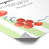 Tomaten Baby shower Luier raffle Poster (Hoek)