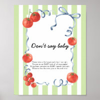 Tomaten Baby shower Zeg geen baby