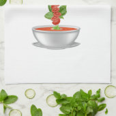  tomaten & Basil Soup Theedoek (Gevouwen)