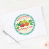 Tomaten basilicum tomatensaus home inblikken ronde sticker (Envelop)