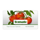 Tomaten behouden conservenetiket etiket (Voorkant)