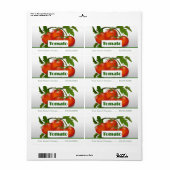 Tomaten behouden conservenetiket etiket (Full Sheet)