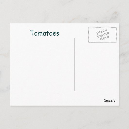 Tomaten Briefkaart (Achterkant)