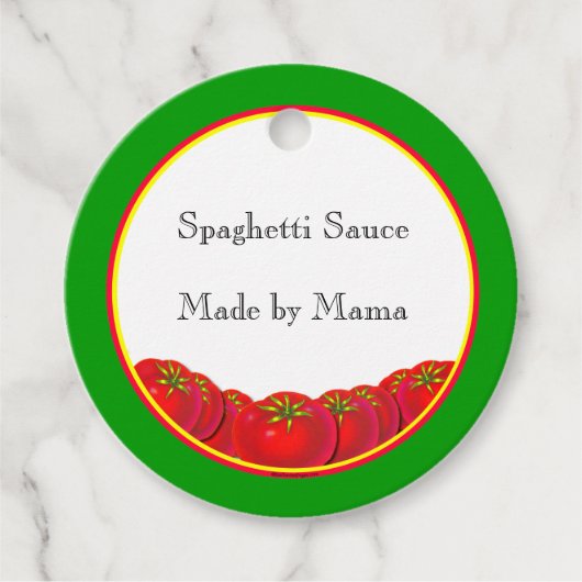 Tomaten Custom Gift Label (Voorkant)