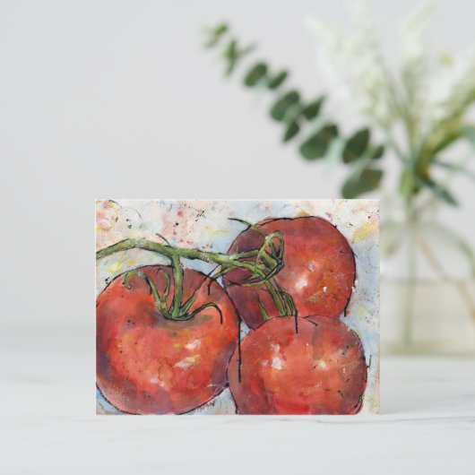 Tomaten drie briefkaart (Staand voorkant)