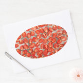 Tomaten drogen ovale sticker (Envelop)