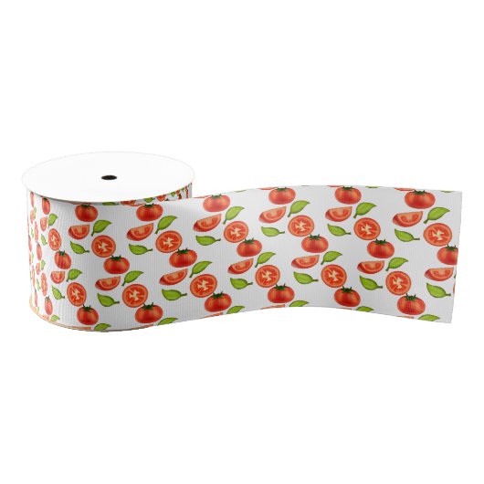 Tomaten en oreganobladeren grosgrain lint (Spoel)