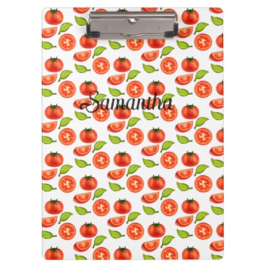 Tomaten en oreganobladeren klembord (Voorkant)