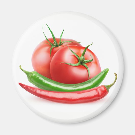 Tomaten en paprika's magneet (Voorkant)