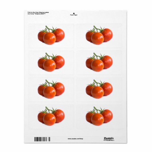 Tomaten Etiket (Full Sheet)