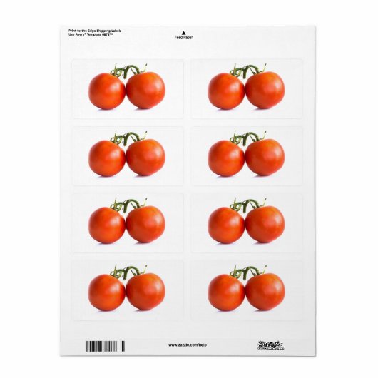 Tomaten Etiket (Full Sheet)