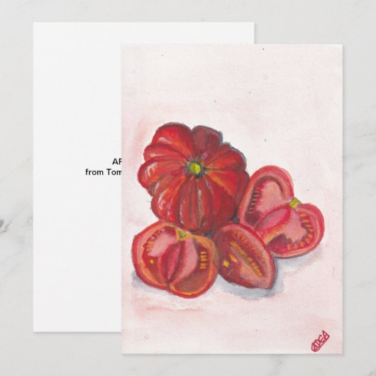 Tomaten Feestdagenkaart (Voorkant / Achterkant)