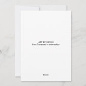 Tomaten Feestdagenkaart (Achterkant)