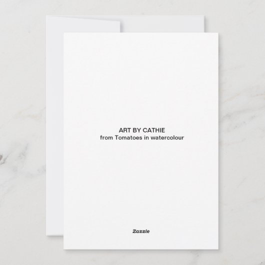 Tomaten Feestdagenkaart (Achterkant)