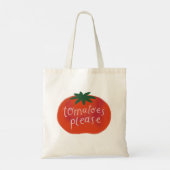 Tomaten Gelieve Hand Geïllustreerde Farmer Market  Tote Bag (Achterkant)
