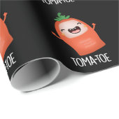 Tomaten Grappig Tomaat Pun Donker BG Cadeaupapier (Rol Hoek)