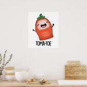 Tomaten Grappige Tomaat Pun Poster (Keuken)