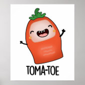 Tomaten Grappige Tomaat Pun Poster (Voorkant)