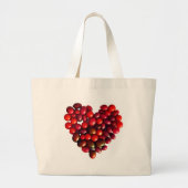 Tomaten Hart Grote Tote Bag (Voorkant)