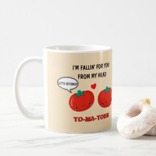 Tomaten in Love Cute Romantic Valentijnsdag Koffiemok