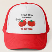 Tomaten in Love Cute Romantic Valentijnsdag Trucker Pet (Voorkant)