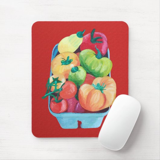 Tomaten Mousepad Muismat (Met muis)