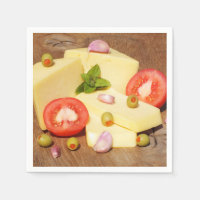 tomaten, olijven en knoflook