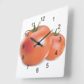 Tomaten Ontwerpwandklok Grote Klok (Hoek)