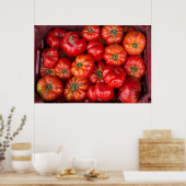 Tomaten op de markt poster (Keuken)