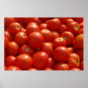 Tomaten op de markt poster