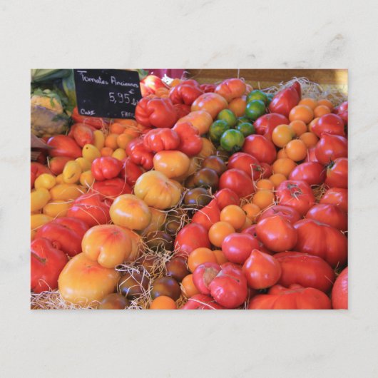 Tomaten op een Franse markt Briefkaart (Voorkant)