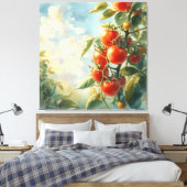 tomaten op een wijnstok canvas afdruk (Insitu (Slaapkamer))