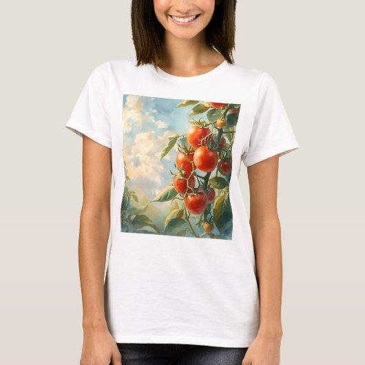  tomaten op een wijnstok t-shirt (Voorkant)