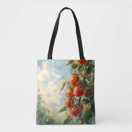  tomaten op een wijnstok tote bag