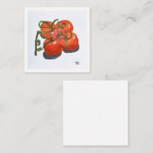 Tomaten op wijn notitiekaartje (Voorkant / Achterkant)