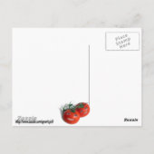 Tomaten op zoete basis briefkaart (Achterkant)