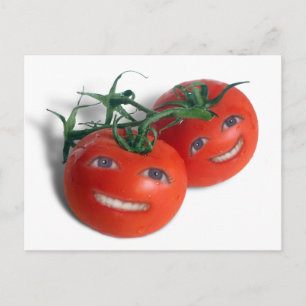 Tomaten op zoete basis briefkaart