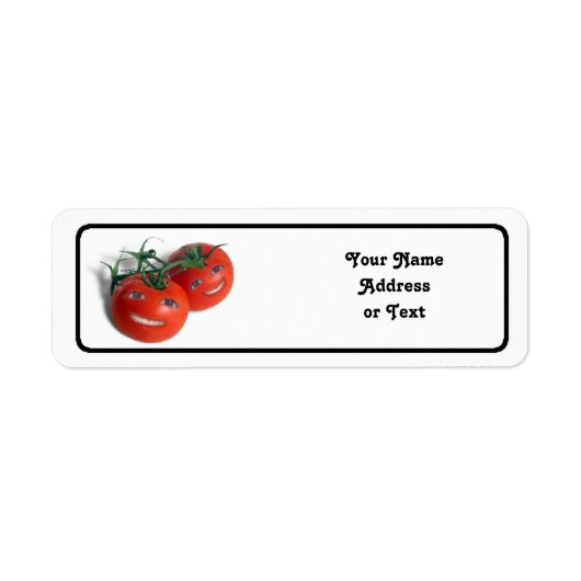 Tomaten op zoete basis etiket (Voorkant)