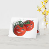 Tomaten op zoete basis kaart (Gele Bloem)