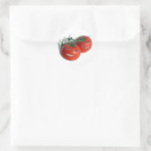 Tomaten op zoete basis ronde sticker (Tas)