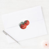 Tomaten op zoete basis ronde sticker (Envelop)