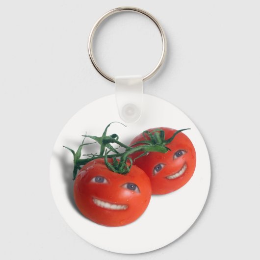 Tomaten op zoete basis sleutelhanger (Voorkant)