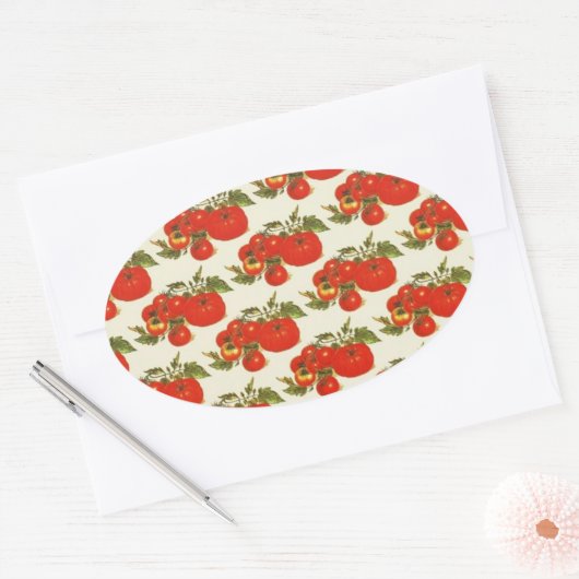 tomaten ovale sticker (Envelop)