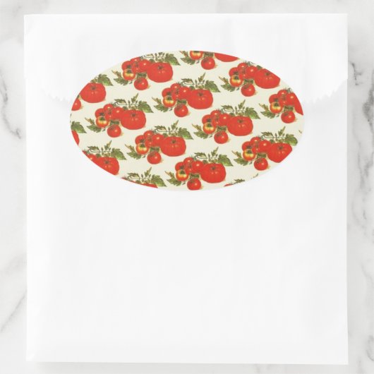  tomaten ovale sticker (Tas)