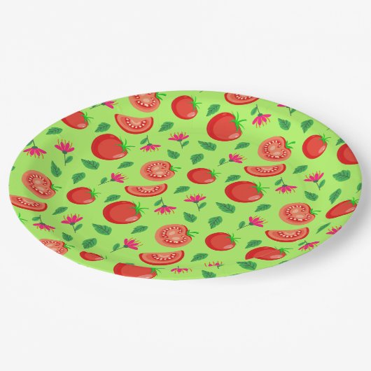 Tomaten Papieren Bordje (Gekanteld)